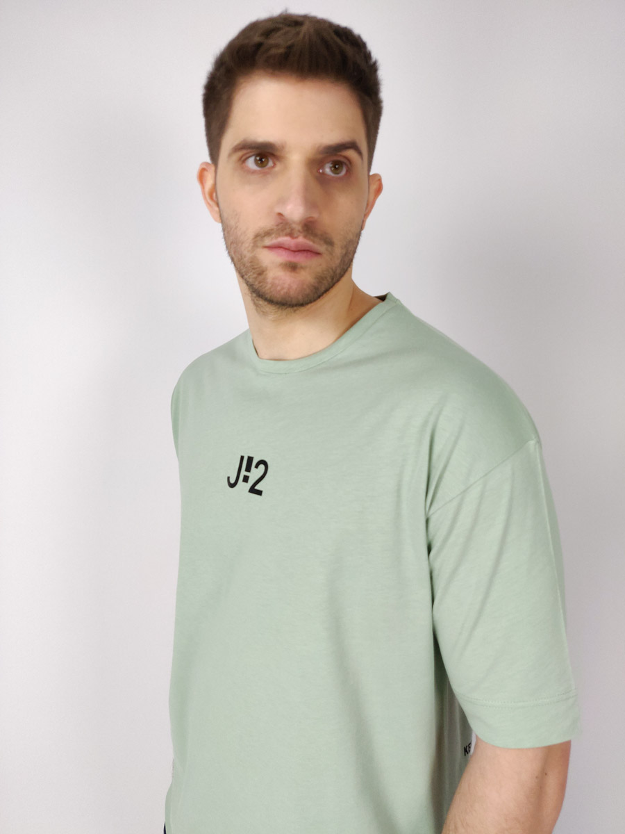 J-2 T-Shirt Oversized Με Στάμπα Logo