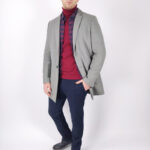 Leonardo Uomo Παλτό Γκρι Slim Fit Leonardo Uomo Παλτό Γκρι Slim Fit