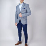 Leonardo Uomo Σακάκι Γαλάζιο Regular Fit