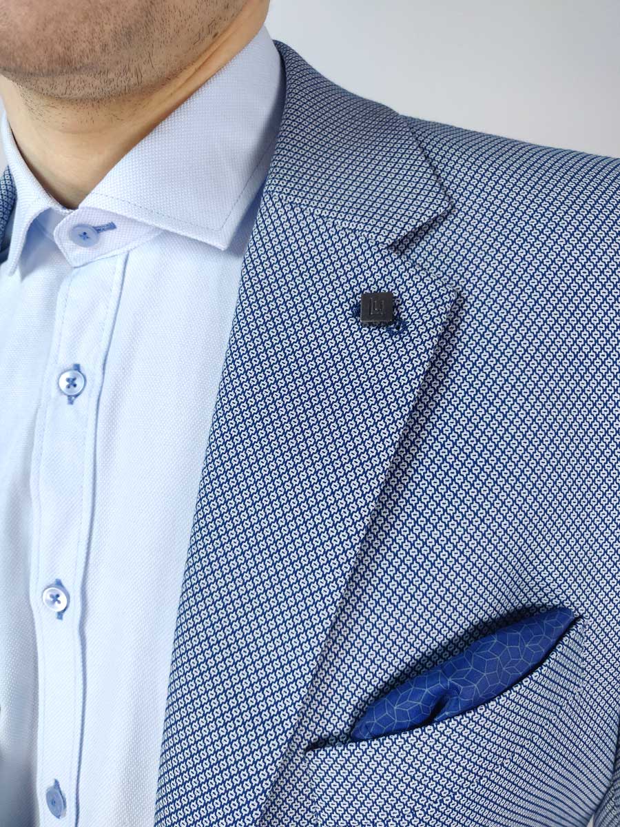 Leonardo Uomo Σακάκι Γαλάζιο Regular Fit