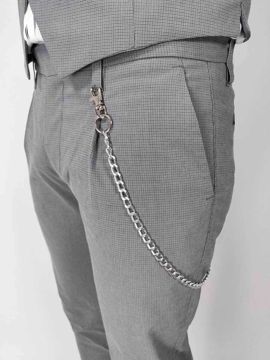 Macan Παντελόνι Chinos Με Πιέτες Καρό Macan Παντελόνι Chinos Με Πιέτες Καρό