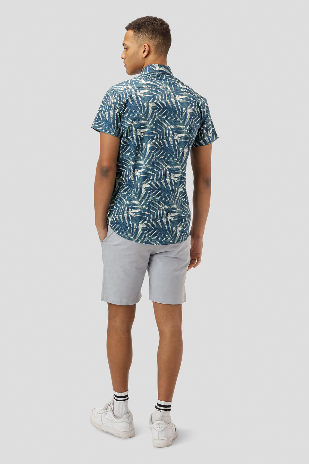 Marcus Πουκάμισο Floral Nigel - Σκούρο‌‌ μπλε