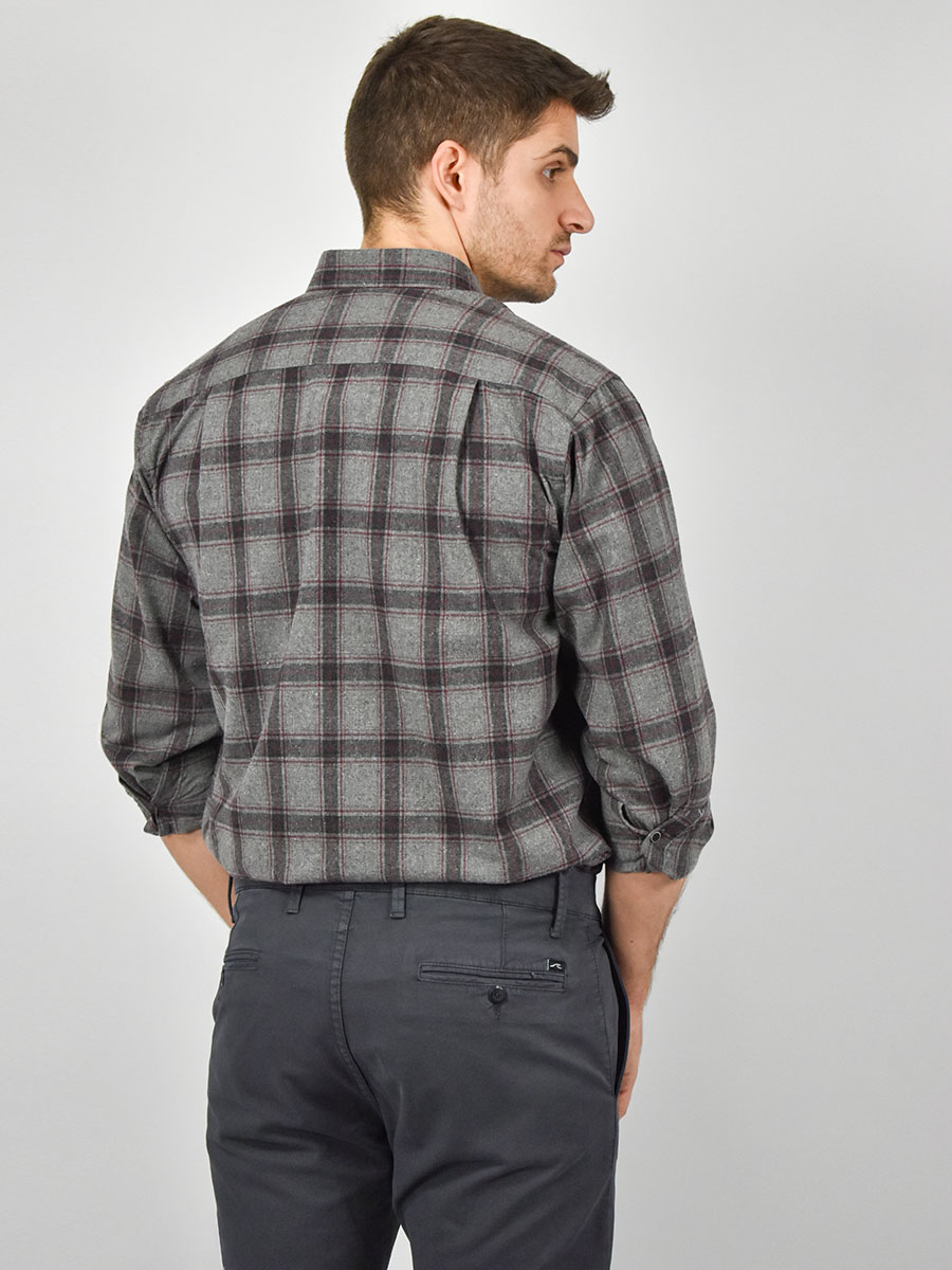 Antonio Morello Καρό Πουκάμισο Από Φανέλα