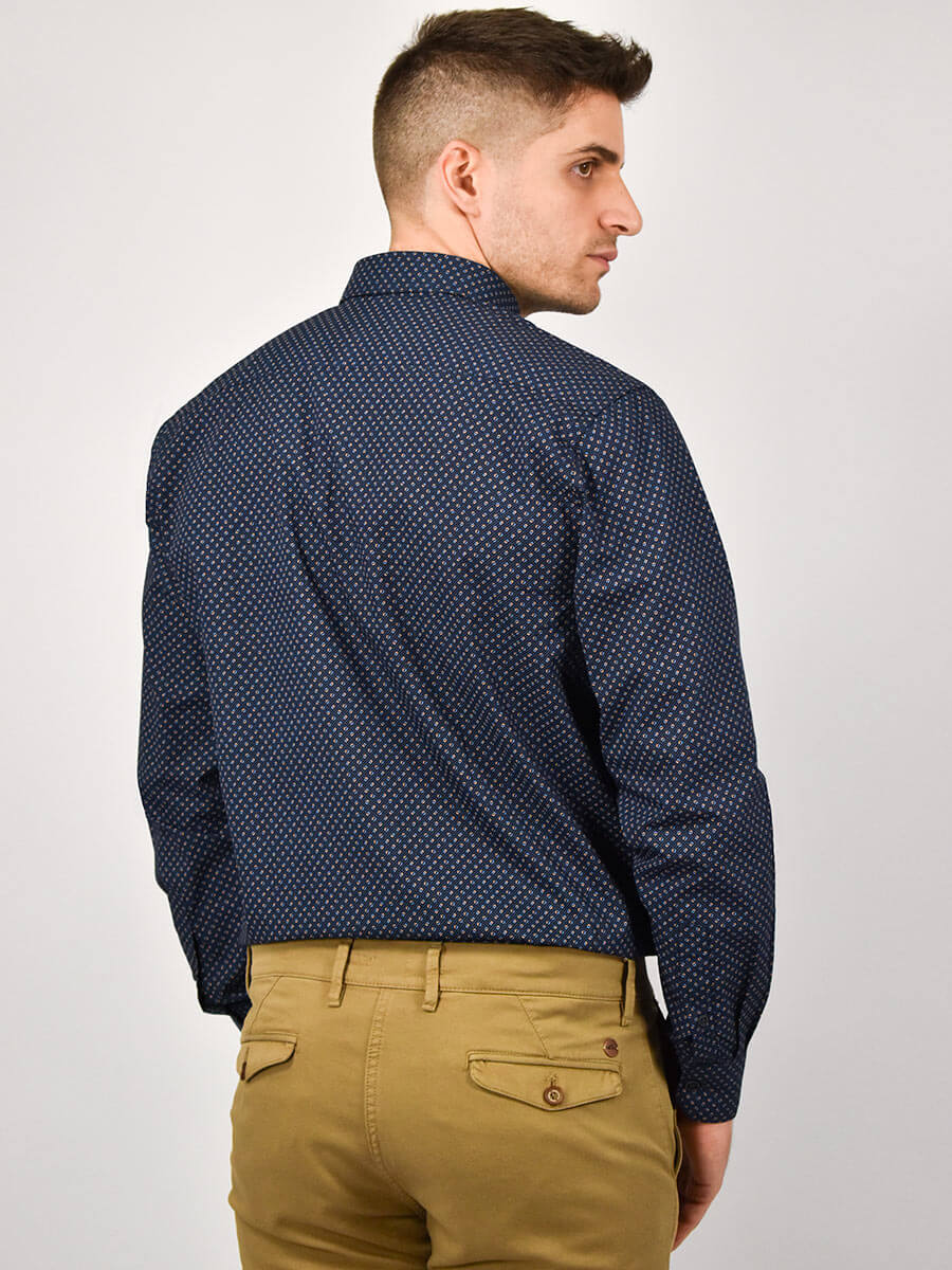 Visconti Πουκάμισο Με Σχέδιο - Σκούρο‌‌ μπλε