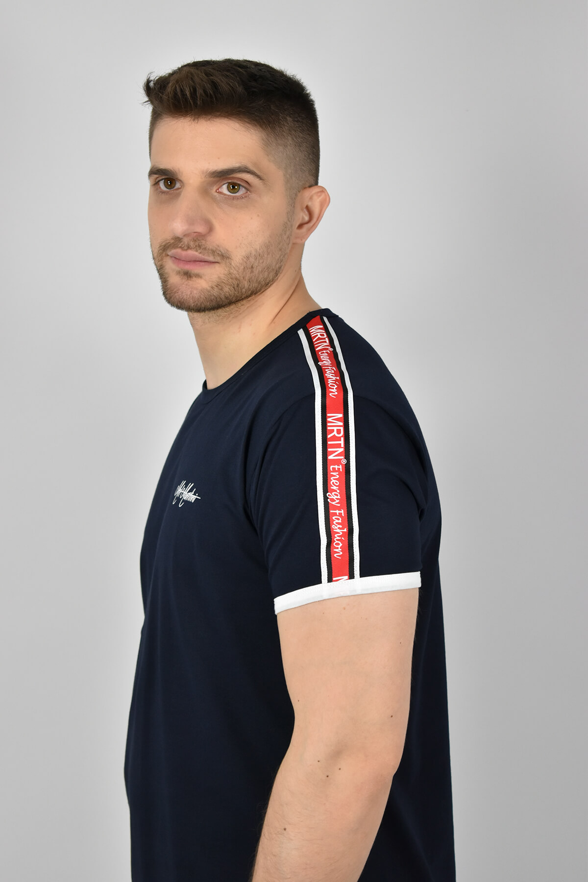 MRT Martini T-shirt Με Ρίγες - Σκούρο‌‌ μπλε - 70687