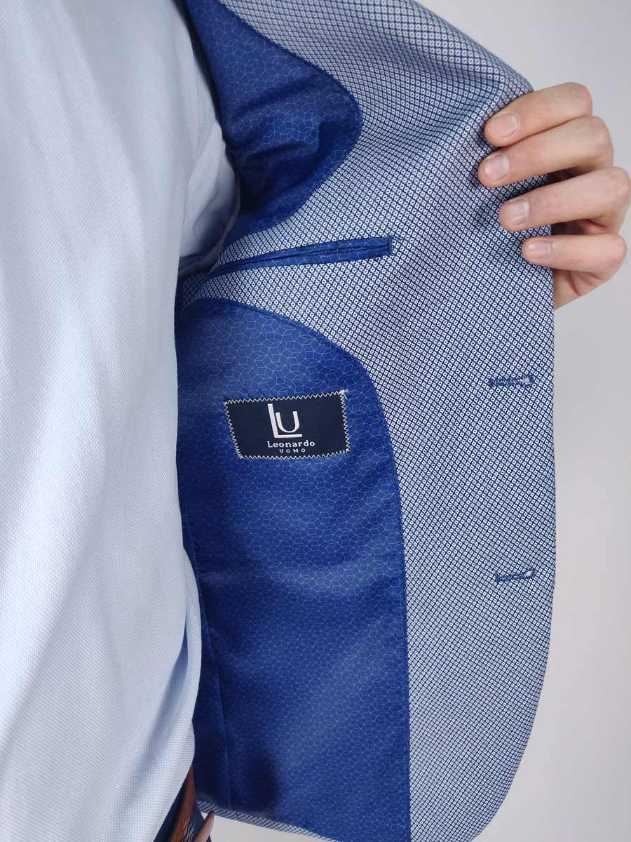 Leonardo Uomo Σακάκι Γαλάζιο Regular Fit