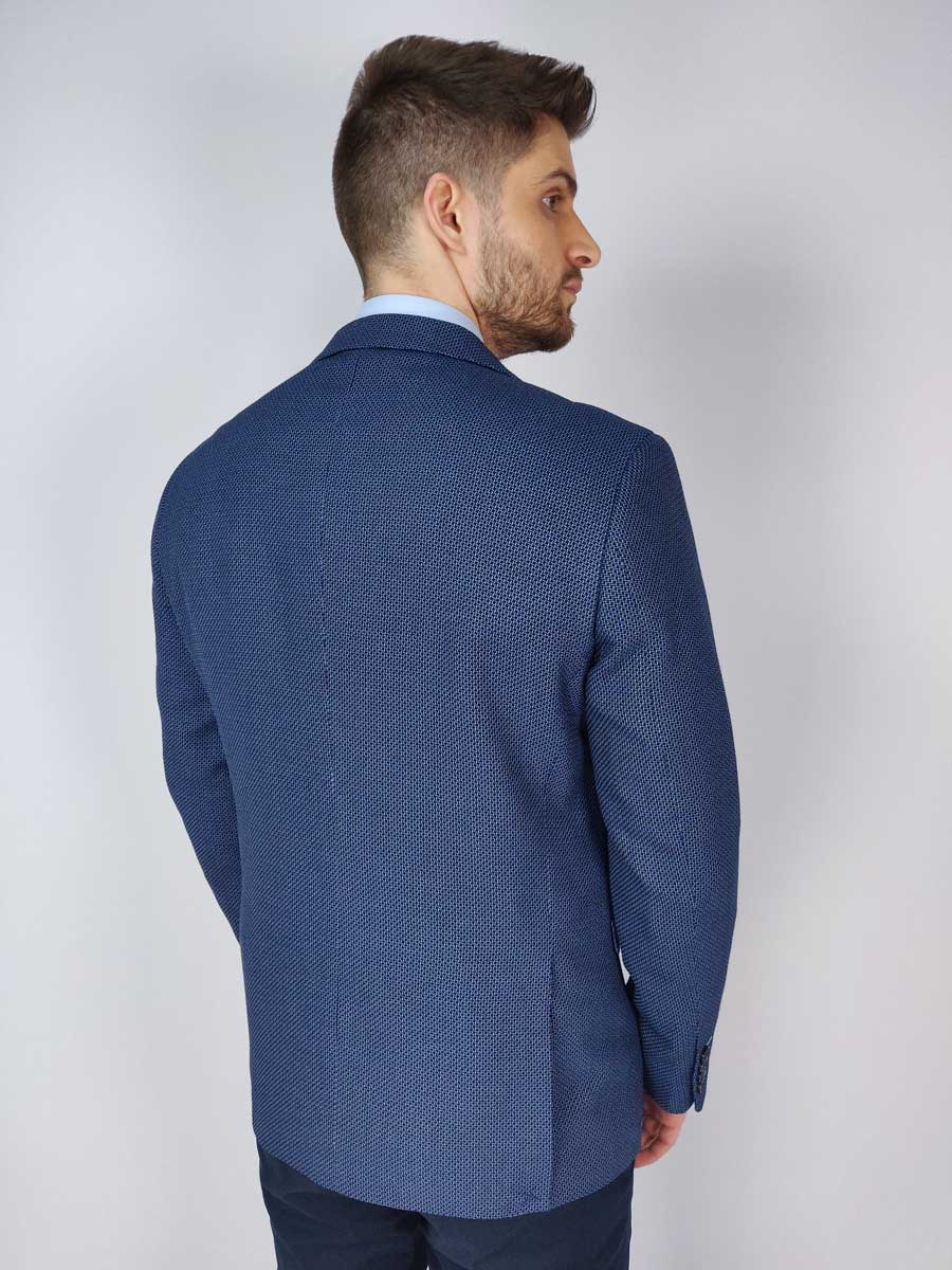Leonardo Uomo Σακάκι Με Σχέδιο - Σκούρο‌‌ μπλε - S19LU090160008