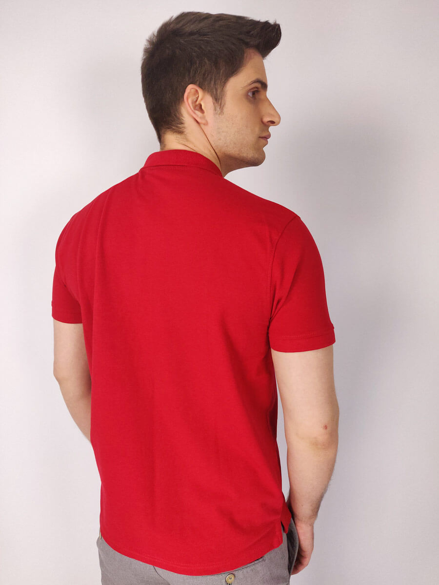 Marcus Μπλούζα Πόλο - Κόκκινο - 27-200020 CASPIAN