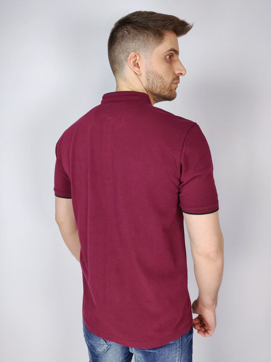 Side Effect Μπλούζα Πόλο Με Μάο Γιακά