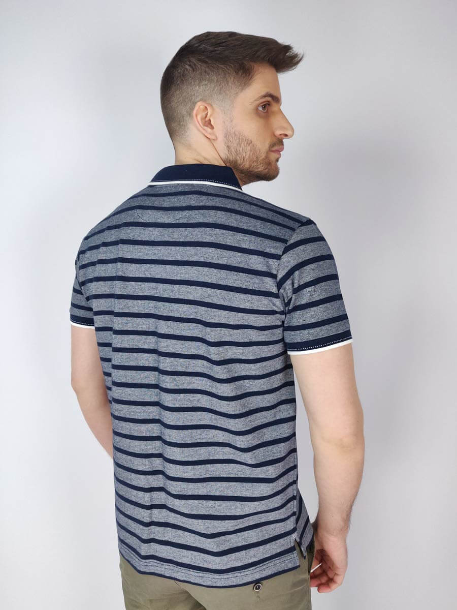 Clever Μπλούζα Πόλο Με Ρίγες