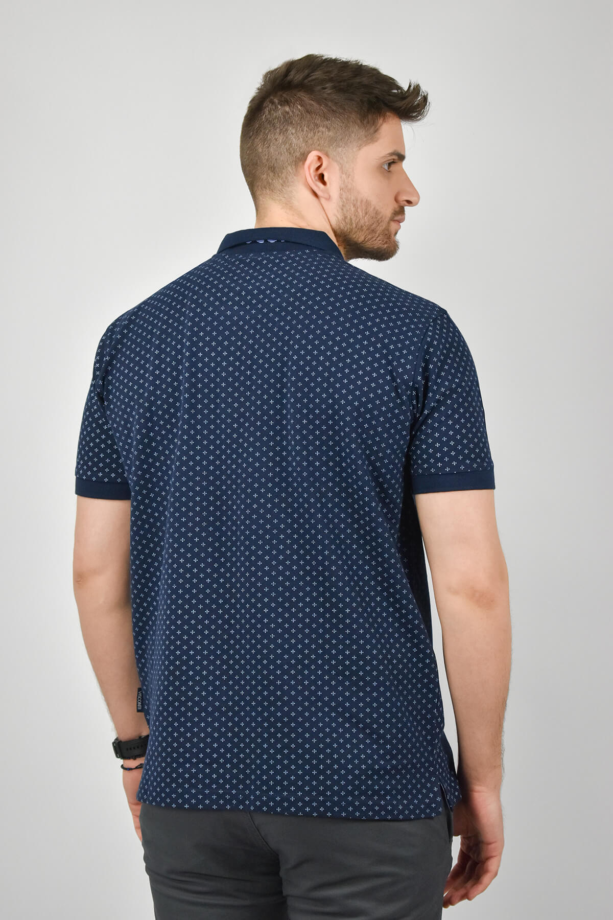 Visconti Μπλούζα Πόλο Με Μικροσχέδιο - Σκούρο‌‌ μπλε - 2707