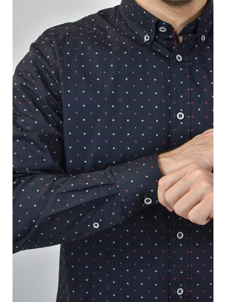 Visconti Πουκάμισο Με Σχέδιο - Σκούρο‌‌ μπλε