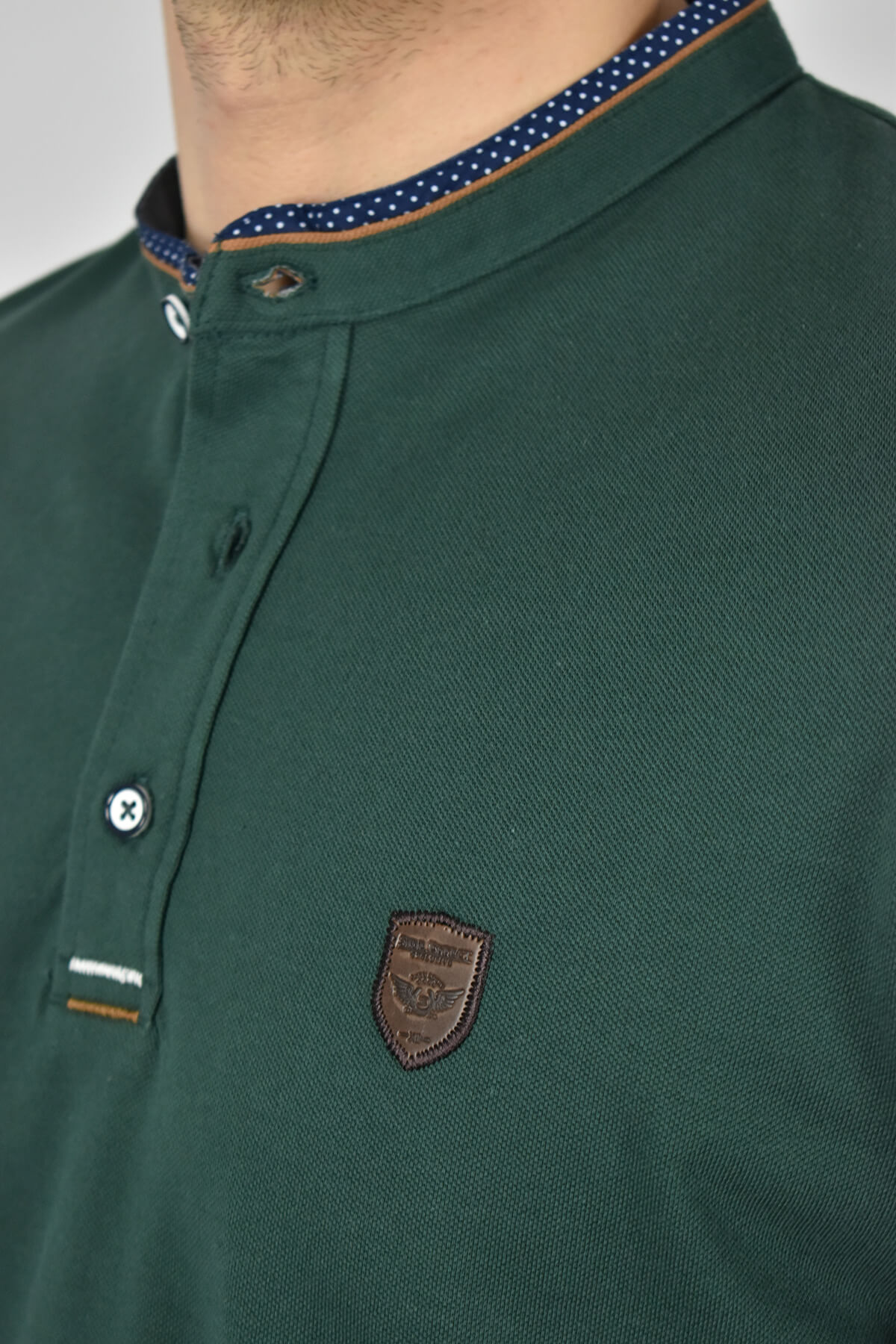 Side Effect Μπλούζα Πόλο Με Μάο Γιακά