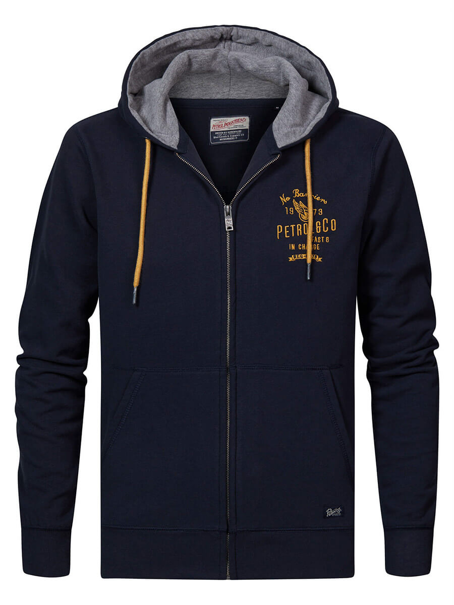 Petrol Industries Ζακέτα Με Κουκούλα - Σκούρο‌‌ μπλε