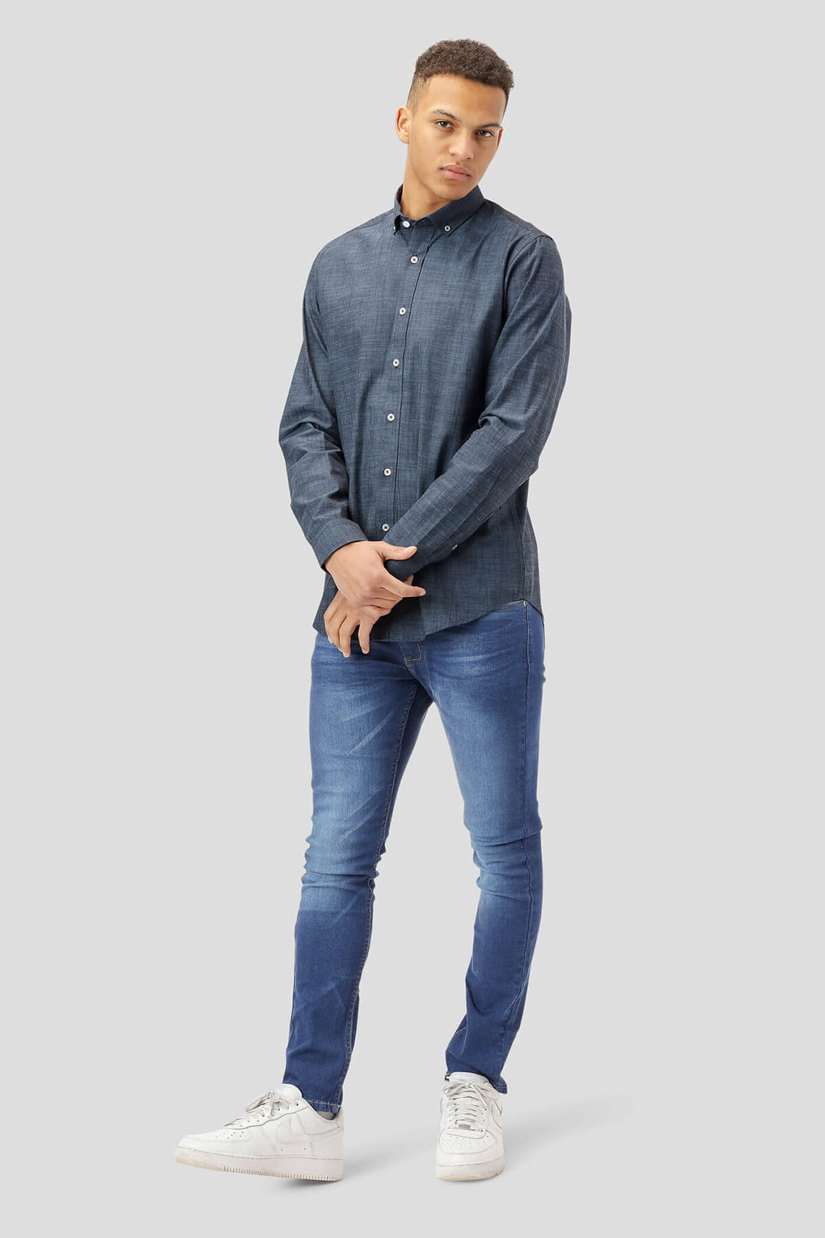 Marcus Woody Stand Solid LS Shirt