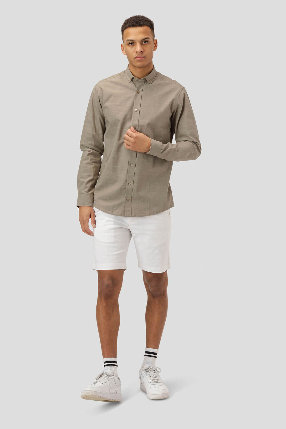 Marcus Woody Stand Solid LS Shirt