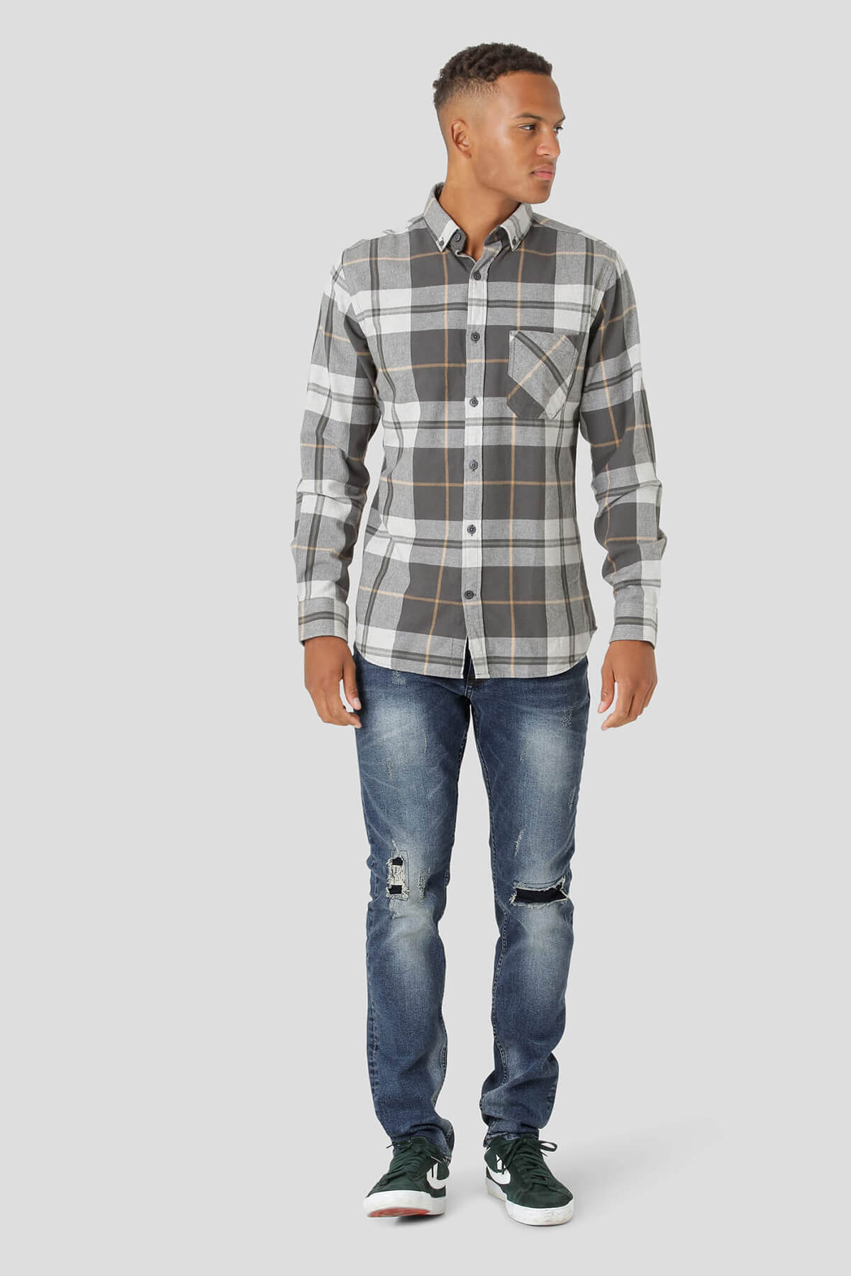 Marcus Check Flannel Shirt Farrel