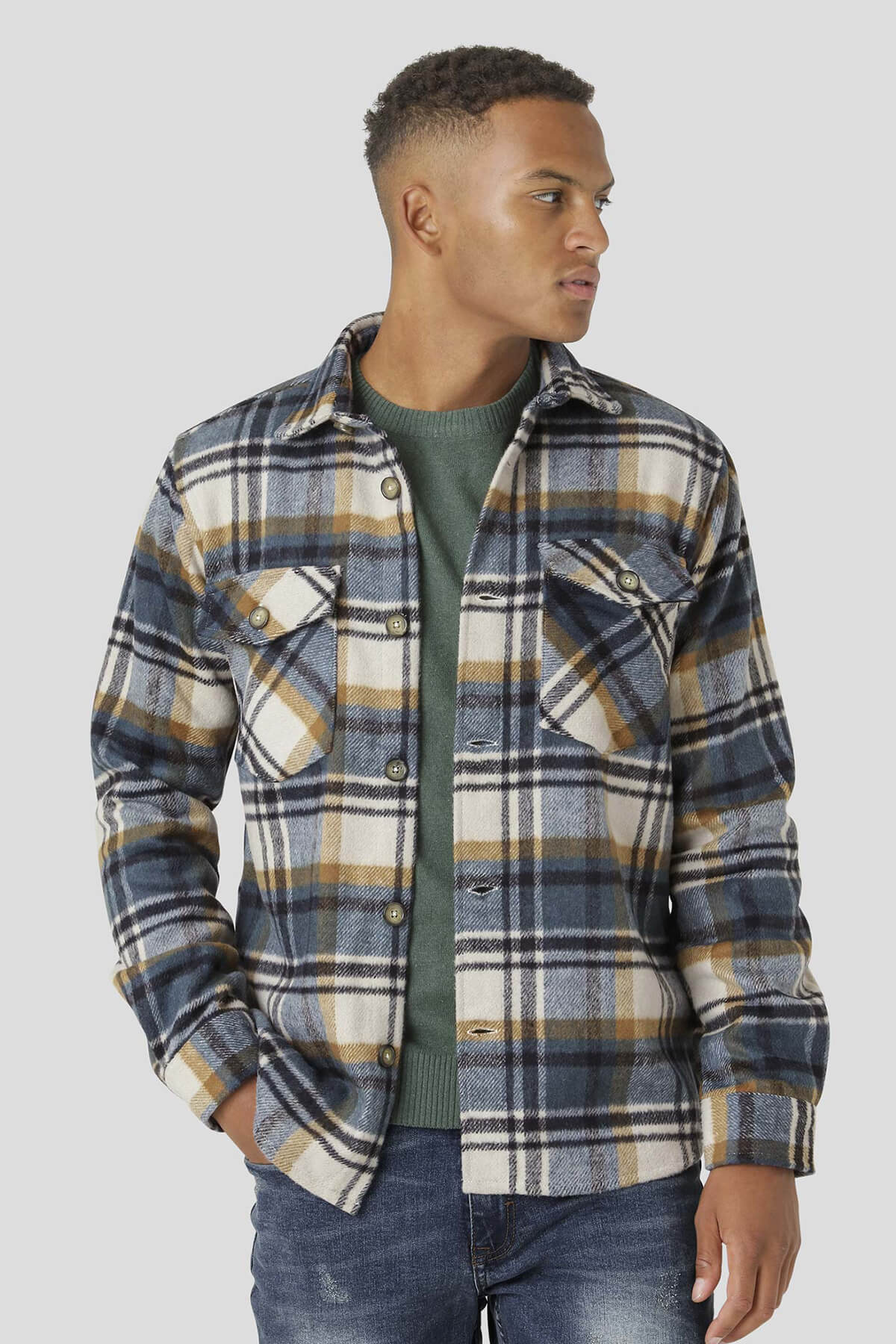 Marcus Trace Check Overshirt