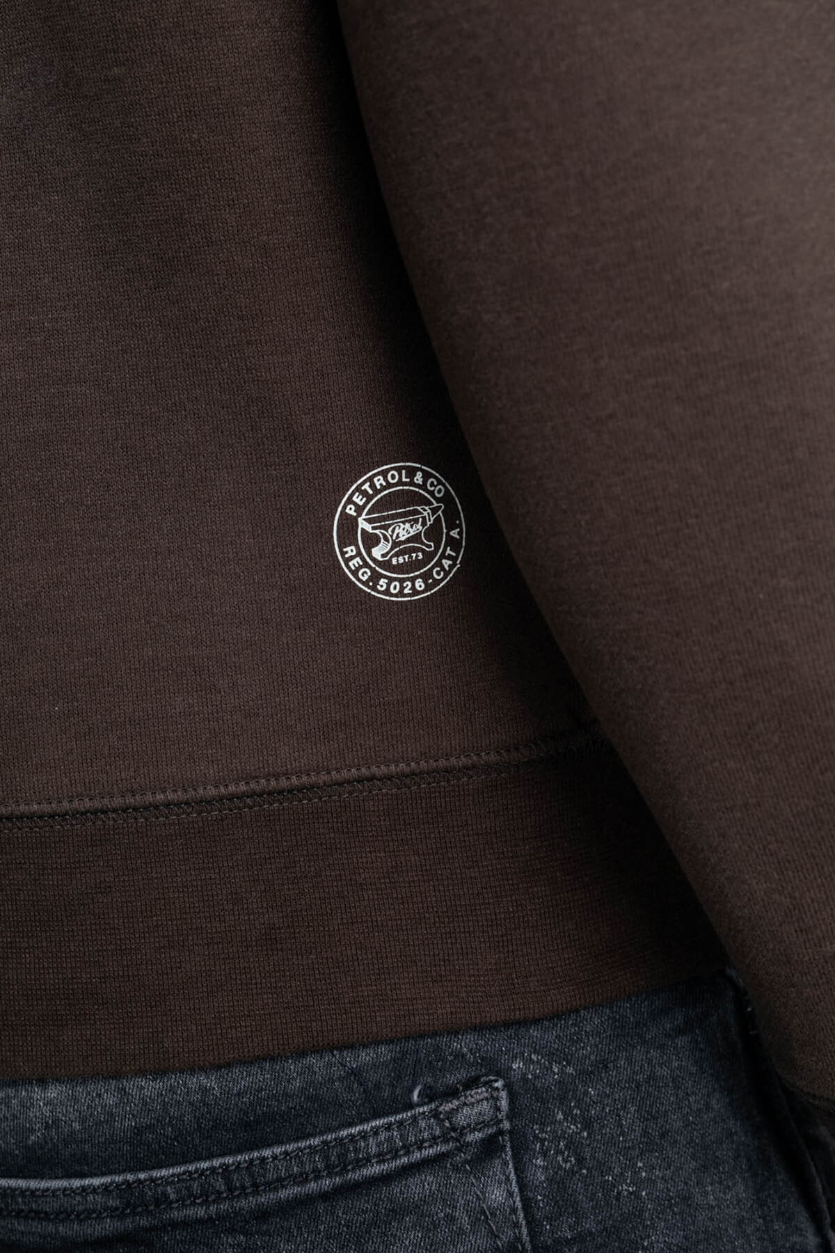 Petrol Industries Φούτερ Με Κεντητό Logo