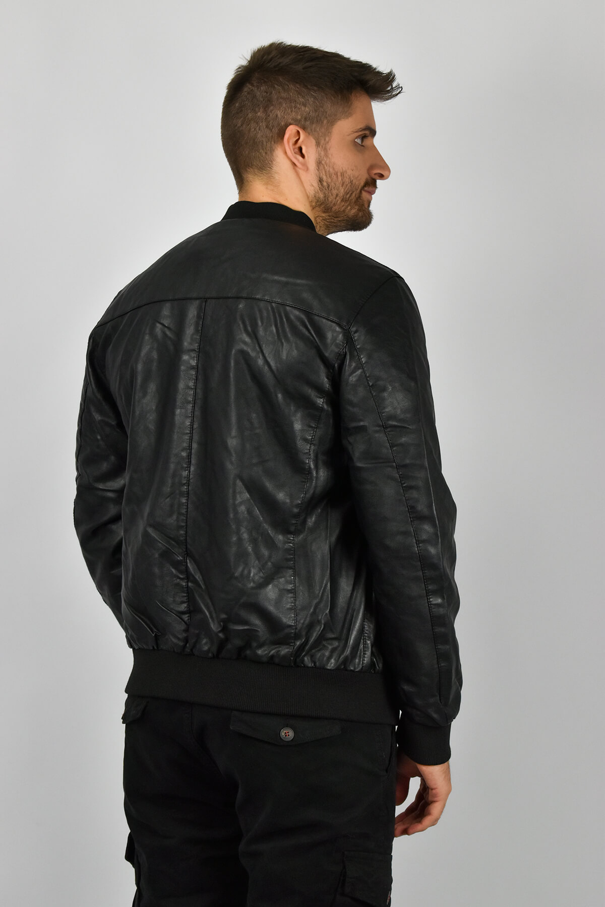 Urbane Fashion Δερμάτινο Μπουφάν