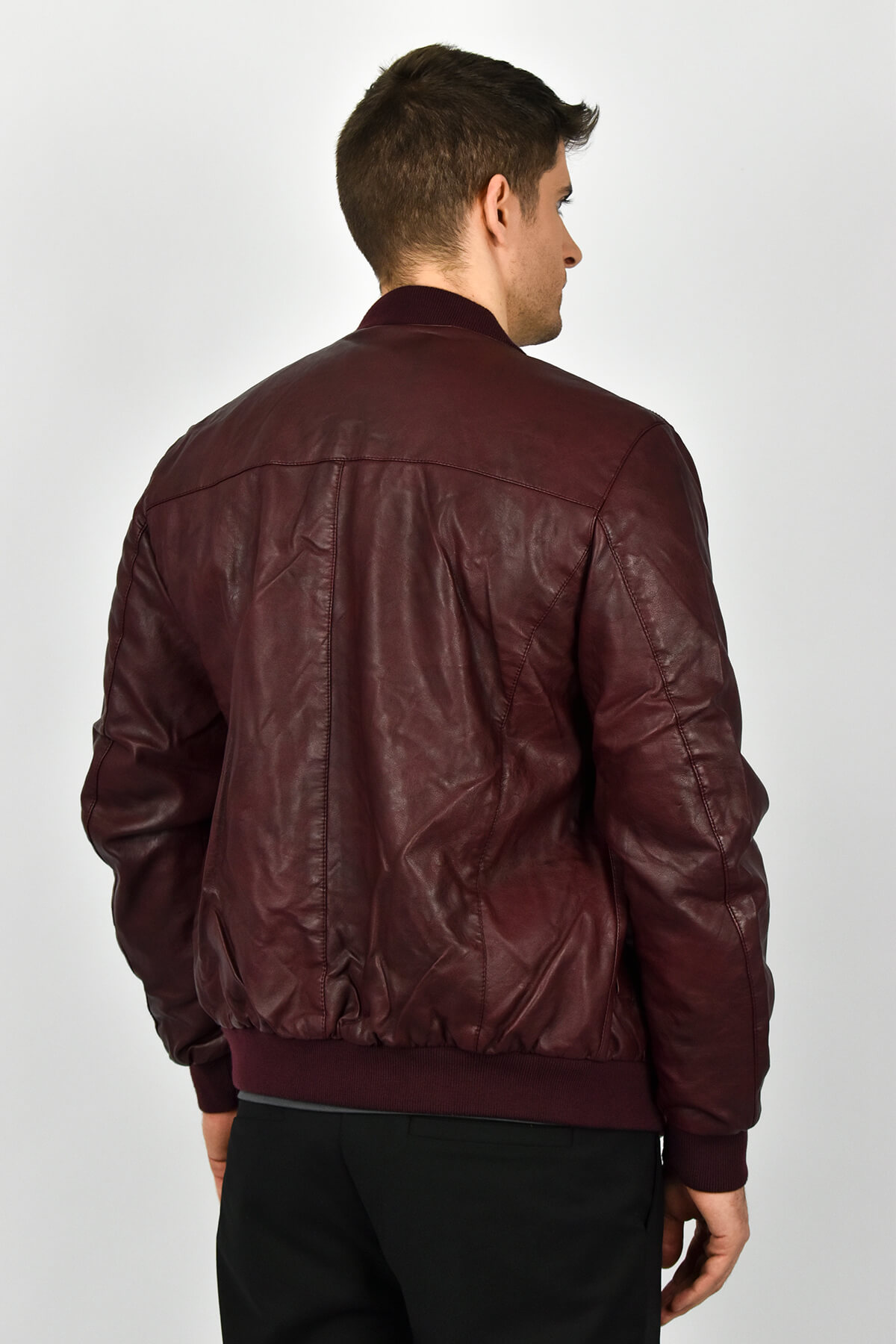 Urbane Fashion Δερμάτινο Μπουφάν