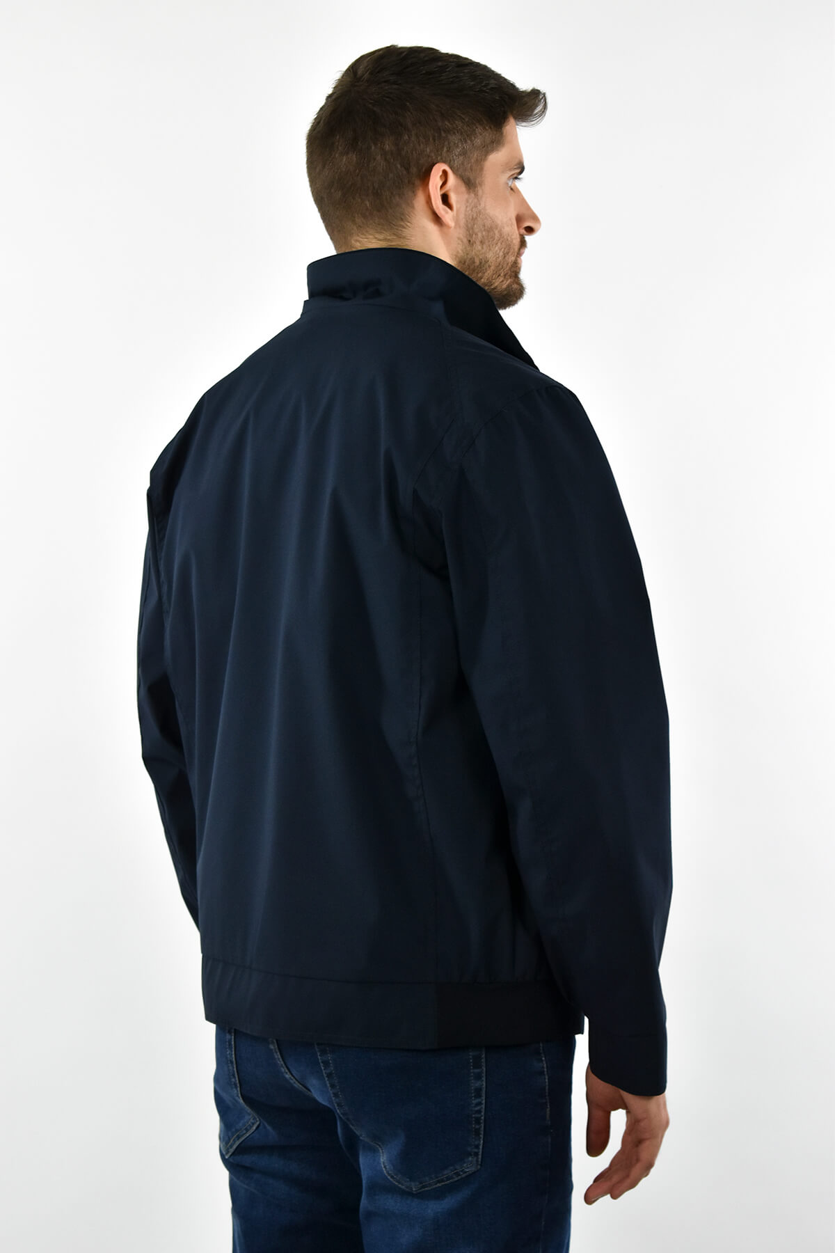 New Company Μπουφάν Χωρίς Επένδυση Και Σπαστό Γιακά - Σκούρο‌‌ μπλε - 2056