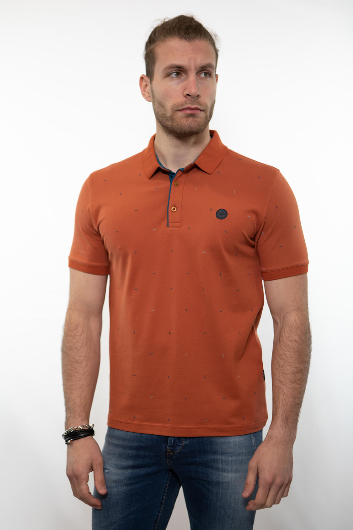 Side Effect Printed Polo Shirt