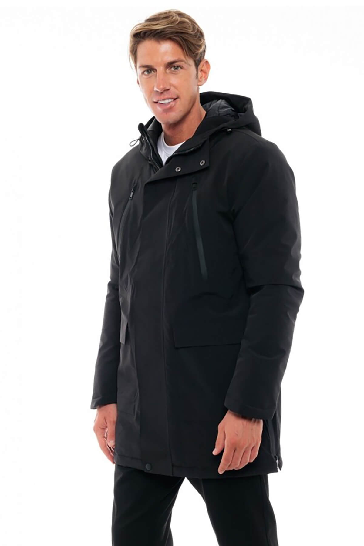 Splendid Μακρύ Μπουφάν Με Ενσωματωμένη Κουκούλα