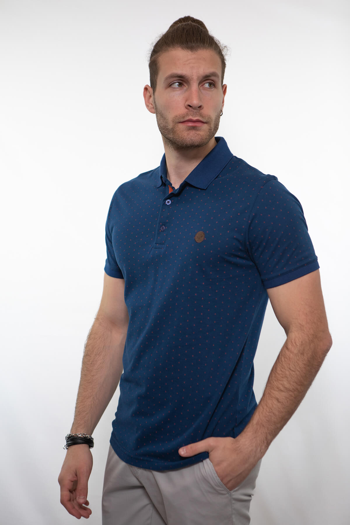 Side Effect Μπλούζα Πόλο Με Μικροσχέδιο