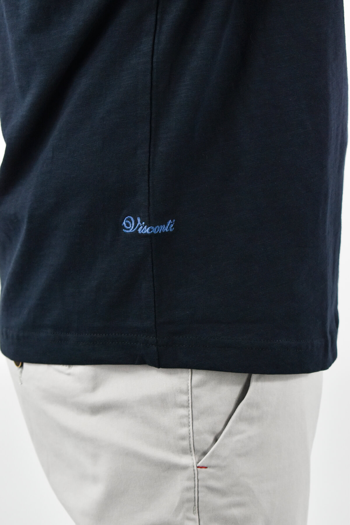 Visconti T-shirt Σε Φλάμα Με Κουμπιά - Σκούρο‌‌ μπλε - 2750