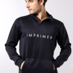 Imprimer Φούτερ Με Όρθιο Γιακά Και Logo