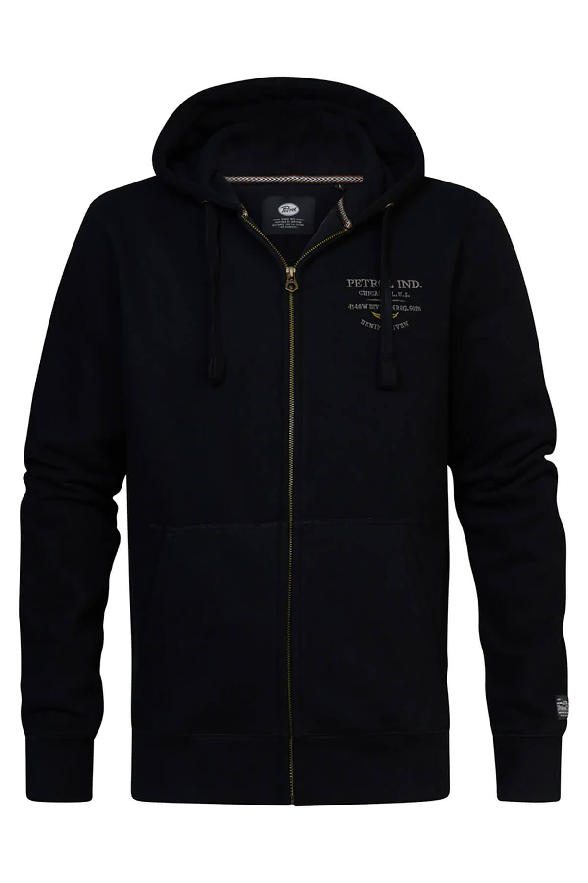 Petrol Industries Casual Zipped Hoodie Antigo