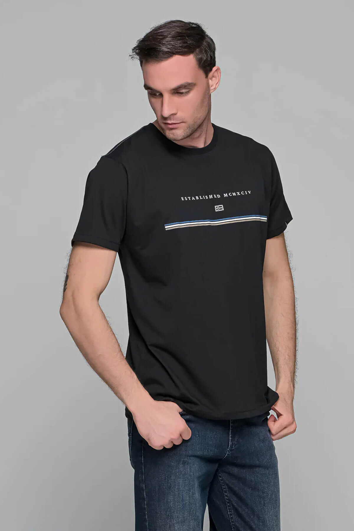 Everbest T-Shirt Με Συμαιάκι Ρίγα