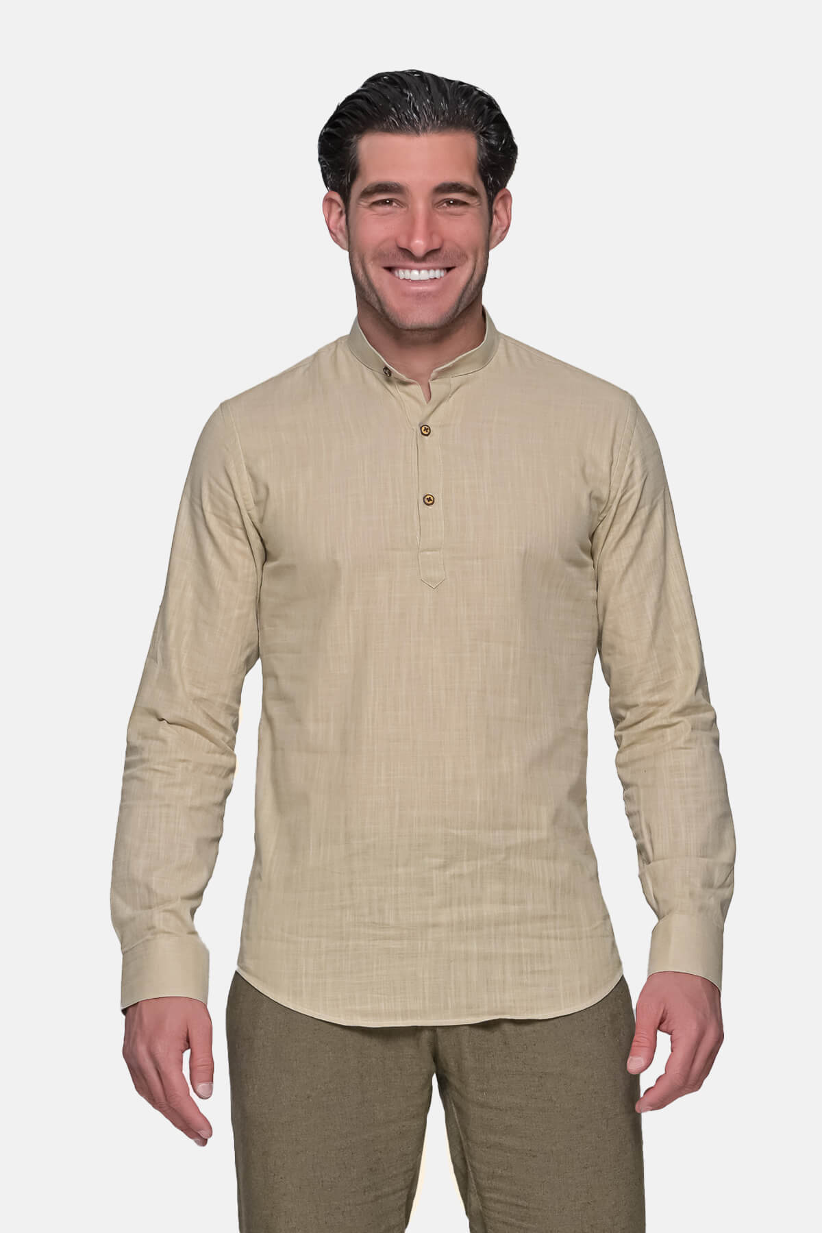 Kedi Linen Mao Shirt