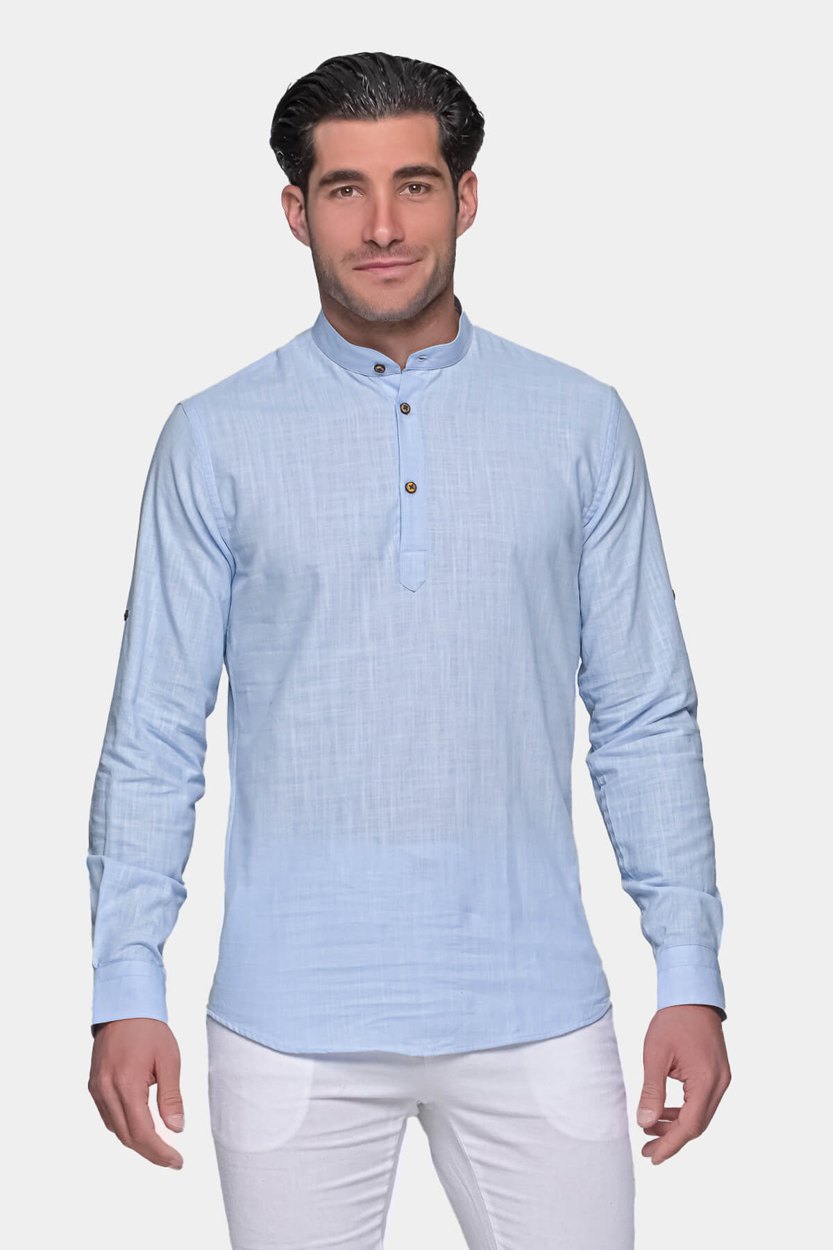 Kedi Linen Mao Shirt