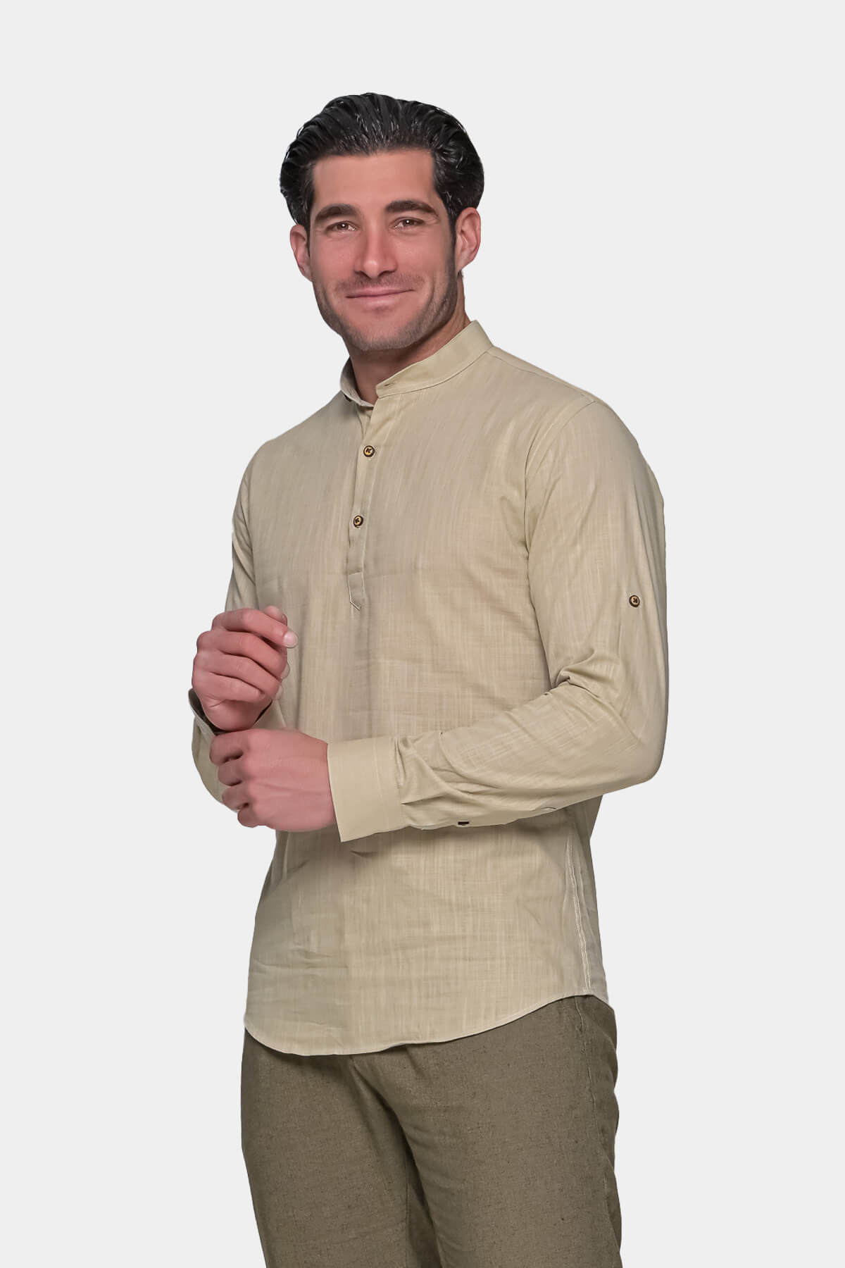 Kedi Linen Mao Shirt